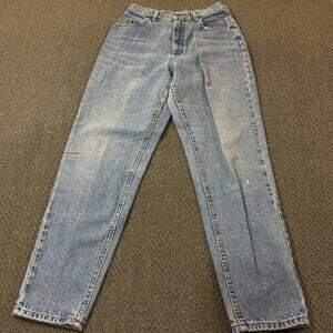 Lee Jeans Womens Size 10 Med Medium Mom Denim Blue High Rise Straight USA